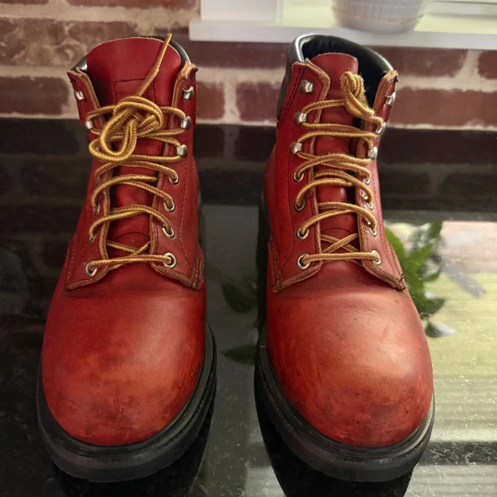 Red Wing 22051 Safety Toe Work Boots Men's 8D‎ Made USA ANSI Z41 PT91